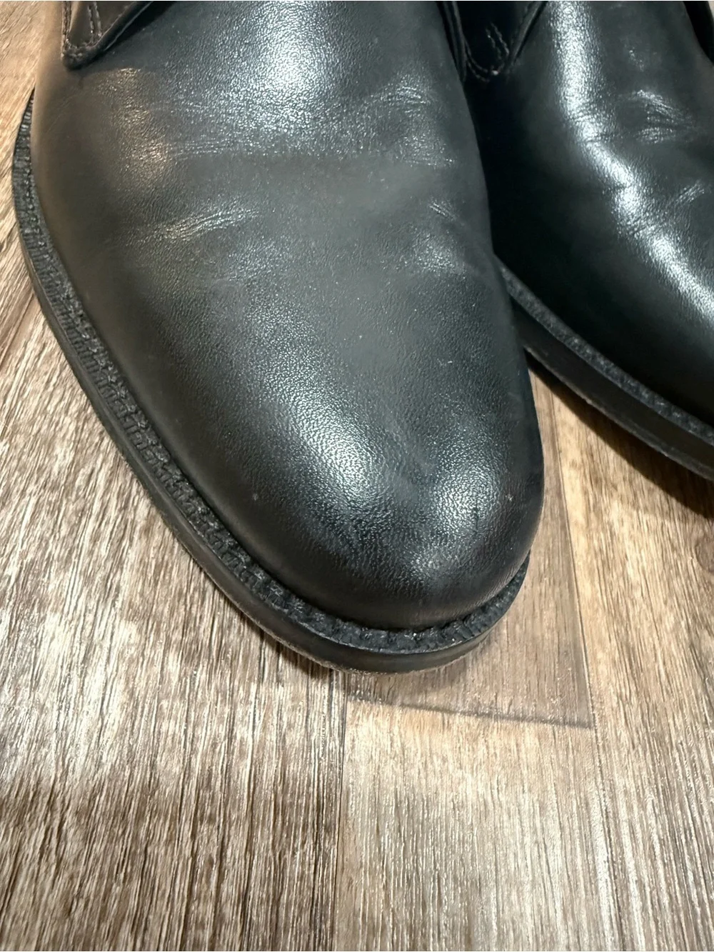 Cole Haan Men's Black Leather Single Monk Strap Dress Shoes Size 8.5